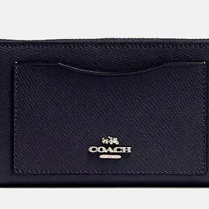 Coach Accordian Zip Wallet in Midnight